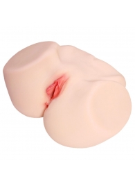 Мастурбатор-полуторс с двойным слоем материала и вибрацией Jenny Onahole Real Vagina - KOKOS - в Новокуйбышевске купить с доставкой