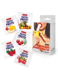 Набор из 5 саше съедобных смазок Tutti-Frutti - Биоритм - купить с доставкой в Новокуйбышевске