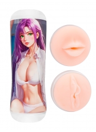 Двусторонний мастурбатор аниме - ротик и вагина - Tokyo Style - в Новокуйбышевске купить с доставкой