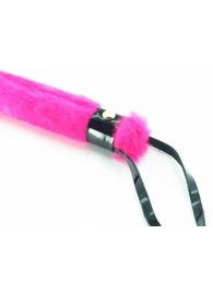 Нежная плеть с розовым мехом BDSM Light - 43 см. - БДСМ Арсенал - купить с доставкой в Новокуйбышевске