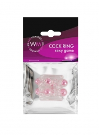 Прозрачная насадка на пенис с цветными шариками - Erowoman-Eroman - в Новокуйбышевске купить с доставкой