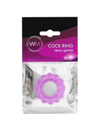 Лиловое эрекционное кольцо с 2 рядами стимулирующих шариков - Erowoman-Eroman - в Новокуйбышевске купить с доставкой