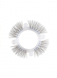 Эластичное кольцо с «ресничками» и 4 шариками - Sextaz - в Новокуйбышевске купить с доставкой