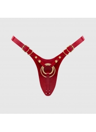 Красный пояс для фиксации насадок Strap-On-Me Leatherette Harness Fabulous - Strap-on-me - купить с доставкой в Новокуйбышевске