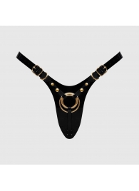 Черный пояс для фиксации насадок Strap-On-Me Leatherette Harness Fabulous - Strap-on-me - купить с доставкой в Новокуйбышевске