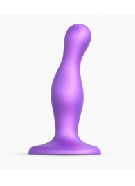Фиолетовая насадка Strap-On-Me Dildo Plug Curvy size S - Strap-on-me - купить с доставкой в Новокуйбышевске