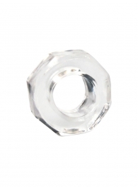 Прозрачное эрекционное кольцо в форме гайки - Sex Expert - в Новокуйбышевске купить с доставкой