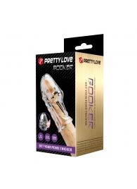 Прозрачная насадка на пенис Booker - 8 см. - Baile - в Новокуйбышевске купить с доставкой