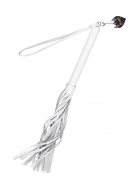 Белая кожаная плеть - 50 см. - Pecado - купить с доставкой в Новокуйбышевске