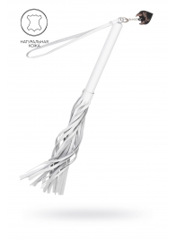 Белая кожаная плеть - 50 см. - Pecado - купить с доставкой в Новокуйбышевске