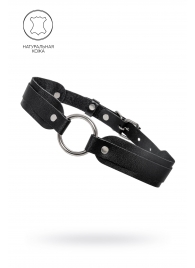 Черный кожаный чокер-ошейник со скруглёнными углами - Pecado - купить с доставкой в Новокуйбышевске