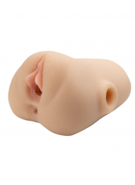 Телесный мастурбатор с вибрацией Double Pounder Vibrating Squeeze Stroker - Pipedream - в Новокуйбышевске купить с доставкой