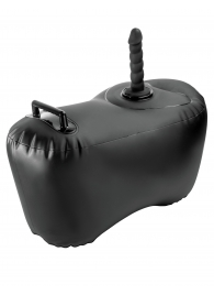 Черное надувное кресло с платформой для фиксации дилдо Body Dock Inflatable Love Seat - Pipedream - купить с доставкой в Новокуйбышевске