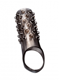 Дымчатая насадка на пенис с выпуклостями - 12 см. - Sex Expert - в Новокуйбышевске купить с доставкой