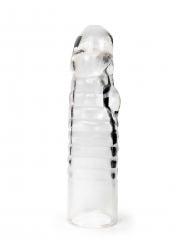 Прозрачная закрытая насадка на член - 15 см. - Sex Expert - в Новокуйбышевске купить с доставкой