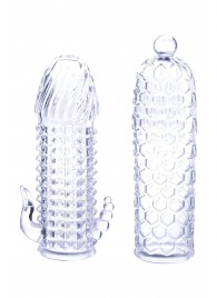 Набор из 2 прозрачных насадок на член Seductive Tickler Sleeves Set - NMC - в Новокуйбышевске купить с доставкой