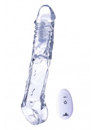 Прозрачная насадка-удлинитель Length Enhancer With Bullet с подхватом - 22,3 см. - NMC - в Новокуйбышевске купить с доставкой