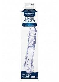 Прозрачная насадка-удлинитель Length Enhancer с подхватом - 22,3 см. - NMC - в Новокуйбышевске купить с доставкой