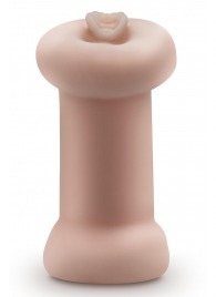 Телесный люминесцентный двусторонний мастурбатор Tasha - Blush Novelties - в Новокуйбышевске купить с доставкой