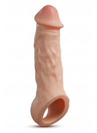 Телесная насадка-удлинитель Intrepid 9.25 Inch Realistic Penis Extender Sleeve - 23,5 см. - Blush Novelties - в Новокуйбышевске купить с доставкой