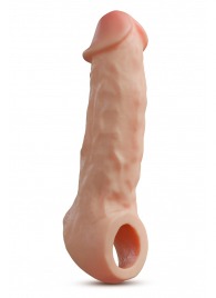Телесная насадка-удлинитель Intrepid 9.25 Inch Realistic Penis Extender Sleeve - 23,5 см. - Blush Novelties - в Новокуйбышевске купить с доставкой