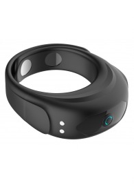 Черное эрекционное виброкольцо на ремешках - Boys of Toys - в Новокуйбышевске купить с доставкой