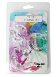 Набор из 3 эрекционных прозрачных колец - Boys of Toys - в Новокуйбышевске купить с доставкой