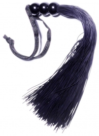 Черная силиконовая плетка - 25,4 см. - Boys of Toys - купить с доставкой в Новокуйбышевске