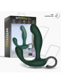 Зеленый вибромассажёр простаты Greeny - 12,8 см. - Intoyou - в Новокуйбышевске купить с доставкой
