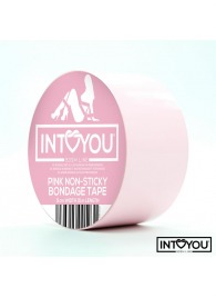 Розовый скотч для фиксации Non-Sticky Bondage Tape - 15 м. - Intoyou - купить с доставкой в Новокуйбышевске