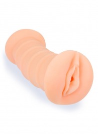 Телесный двусторонний мастурбатор с вибропулей и эрекционными кольцами в комплекте - Sexy Girl - в Новокуйбышевске купить с доставкой
