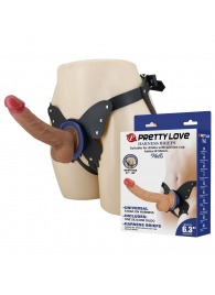 Поясной страпон Wells: трусики в форме бабочки и фаллоимитатор-насадка - Baile - купить с доставкой в Новокуйбышевске