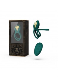 Зеленое эрекционное виброкольцо Bayek с пультом ДУ - Zalo - в Новокуйбышевске купить с доставкой