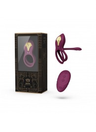 Фиолетовое эрекционное виброкольцо Bayek с пультом ДУ - Zalo - в Новокуйбышевске купить с доставкой