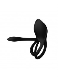 Черное эрекционное виброкольцо Bayek с пультом ДУ - Zalo - в Новокуйбышевске купить с доставкой