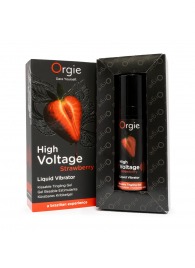 Жидкий вибратор Orgie High Voltage Strawberry - 15 мл. - ORGIE - купить с доставкой в Новокуйбышевске
