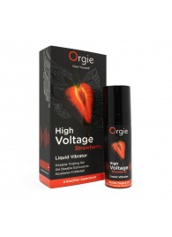 Жидкий вибратор Orgie High Voltage Strawberry - 15 мл. - ORGIE - купить с доставкой в Новокуйбышевске