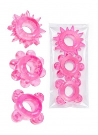 Комплект из 3 розовых эрекционных колец - Erowoman-Eroman - в Новокуйбышевске купить с доставкой