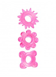 Комплект из 3 розовых эрекционных колец - Erowoman-Eroman - в Новокуйбышевске купить с доставкой