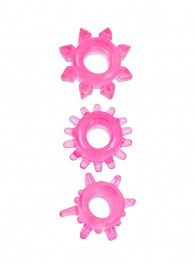 Комплект из трех розовых эрекционных колец - Erowoman-Eroman - в Новокуйбышевске купить с доставкой