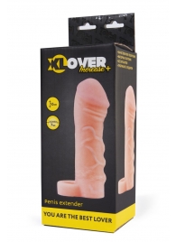 Фаллическая удлиняющая насадка с кольцом для фиксации - 16 см. - ToyFa - в Новокуйбышевске купить с доставкой