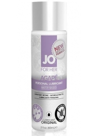Лубрикант на водной основе для женщин JO AGAPE LUBRICANT ORIGINAL - 60 мл. - System JO - купить с доставкой в Новокуйбышевске