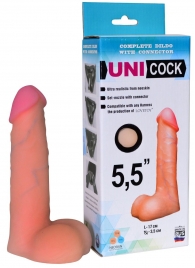 Фаллическая насадка Харнесс UNICOCK 5,5  - 17 см. - LOVETOY (А-Полимер) - купить с доставкой в Новокуйбышевске