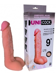 Фаллическая насадка Харнесс UNICOCK 9  - 24 см. - LOVETOY (А-Полимер) - купить с доставкой в Новокуйбышевске