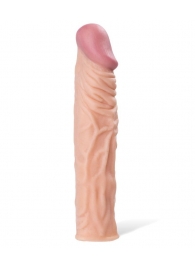Насадка с ярко выраженной головкой и рельефным стволом - 19 см. - A-toys - в Новокуйбышевске купить с доставкой