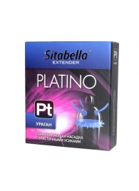 Стимулирующая насадка с усиками и шипиками Platino  Ураган - Sitabella - купить с доставкой в Новокуйбышевске