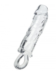 Прозрачная насадка с петлёй для фиксации - 14 см. - ToyFa - в Новокуйбышевске купить с доставкой