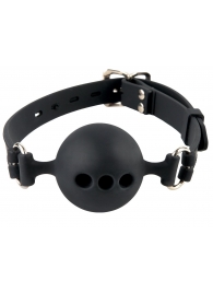 Силиконовый кляп-шар с отверстиями для дыхания Silicone Breathable Ball Gag Small - Pipedream - купить с доставкой в Новокуйбышевске