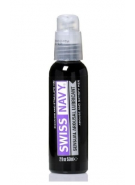 Возбуждающий гель-лубрикант на водной основе Sensual Arousal Lubricant - 59 мл. - Swiss navy - купить с доставкой в Новокуйбышевске