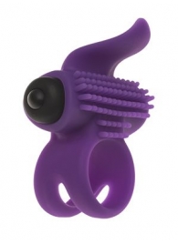 Эрекционное кольцо с подхватом мошонки и стимуляцией клитора Bullet Lastic Ring - Adrien Lastic - в Новокуйбышевске купить с доставкой